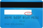 VISA/MASTER credit card back image