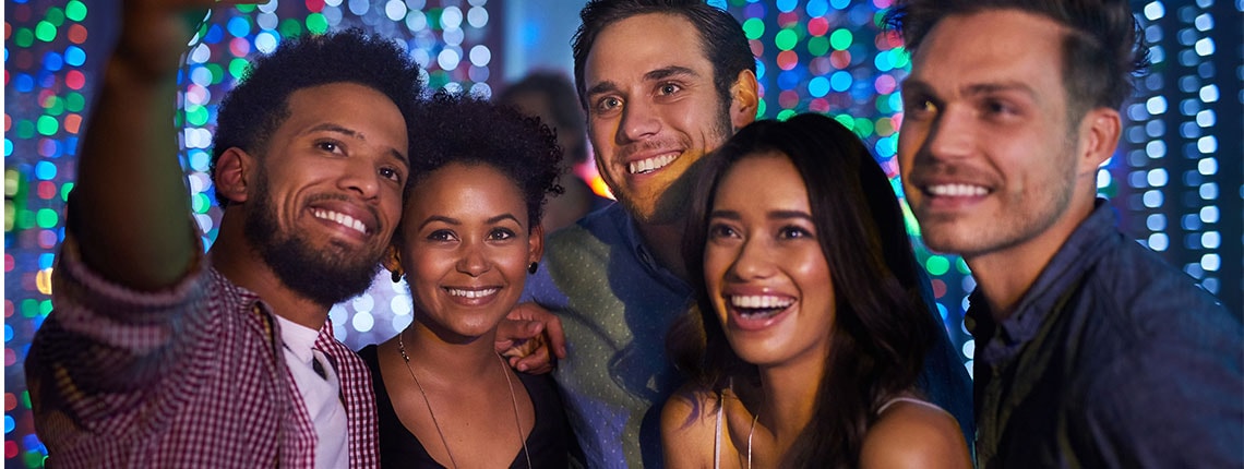 Group of friends taking a selfie