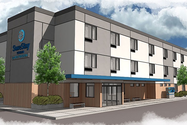 SureStay Studio Guest Room Rendering