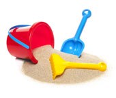 Beach pail and shovel