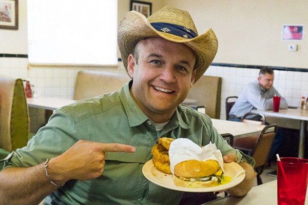 Chet at the Hamburger Bar