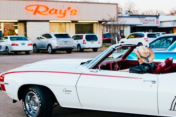 Classic Muscle car at Ray's Drive In