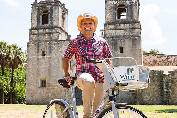Chet at San Antonio Missions Historical Park