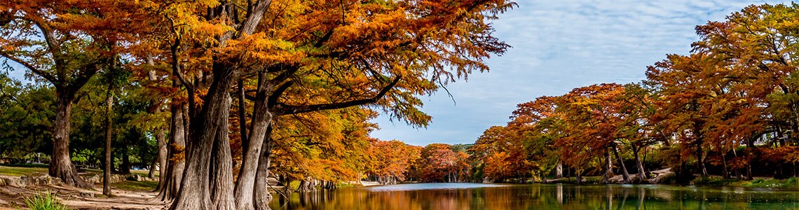 Texas Lake in Fall