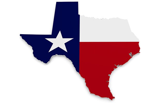 Texas State Outline