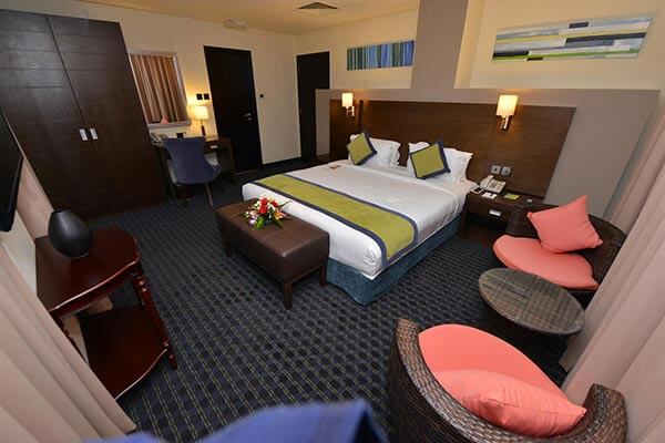 Guest room at the Best Western Premier Muscat hotel