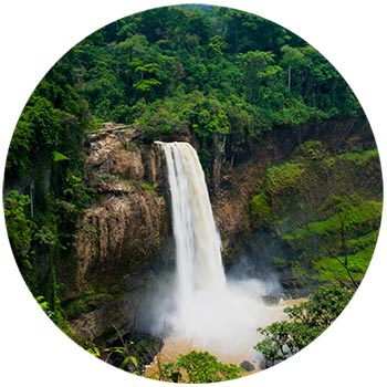 Ekom waterfall in Cameroon