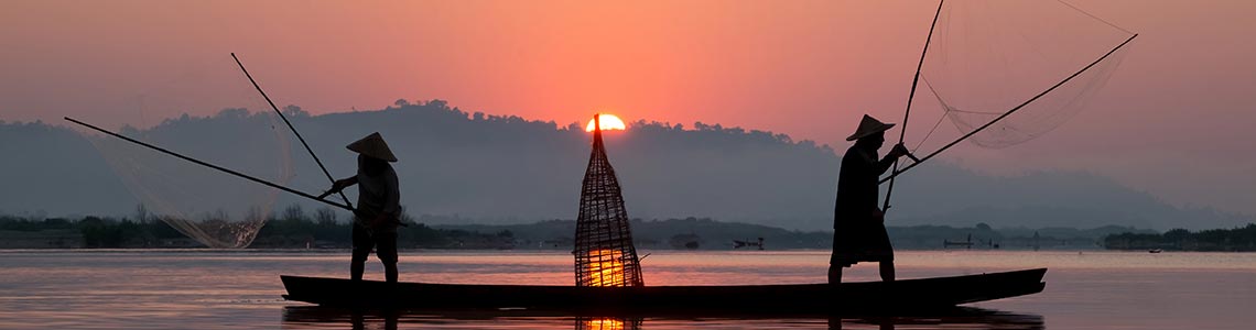 Fishermen in Asia