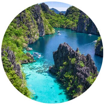 Blue Lake in the Philippines