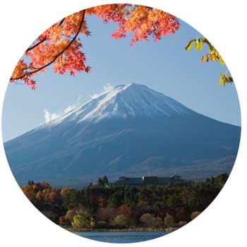 Mountain Fuji in the autumn