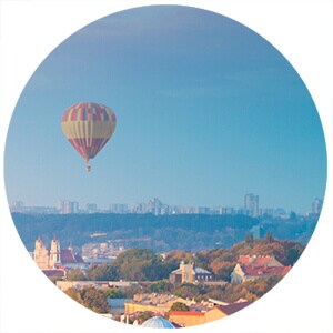 Hot Air Balloon in Lithuania