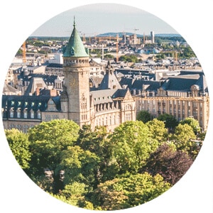 rooftop building in Luxembourg