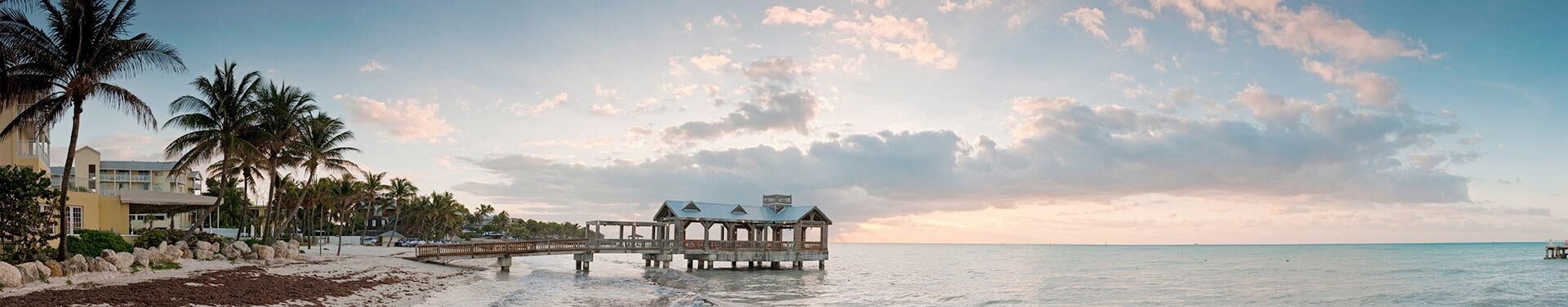 Sandy beach in Key West, FL