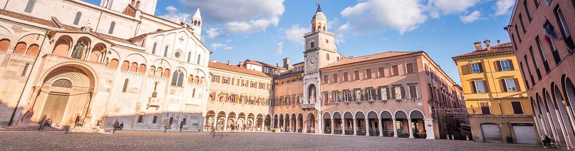 Modena, Piazza Grande, Duomo and Ghirlandina Tower