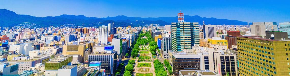 Odori Park in Hokkaido Japan