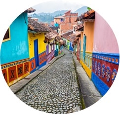 Old town Medellin Colombia