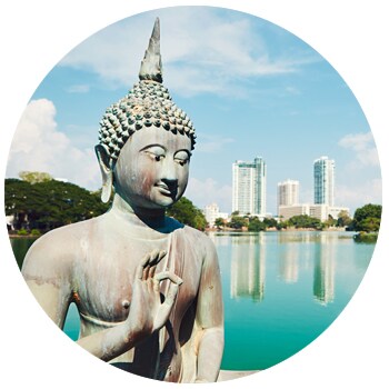 Budhist temple in Colombo