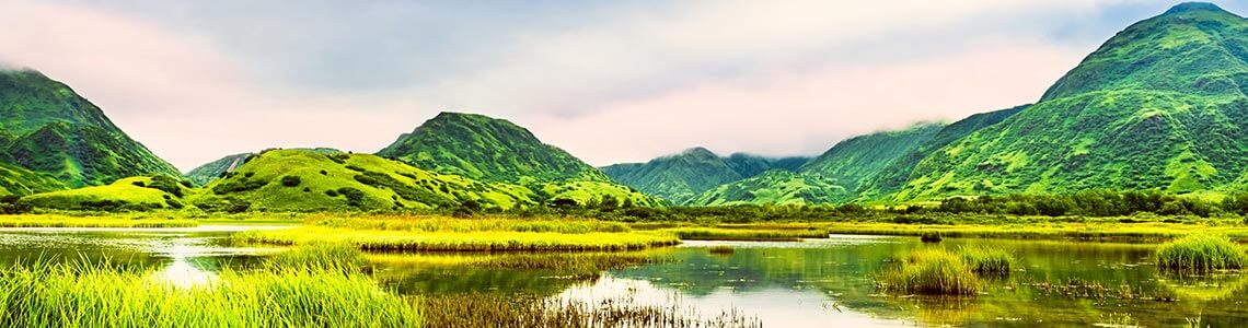 Wilderness area in Kodiak Island, Alaska