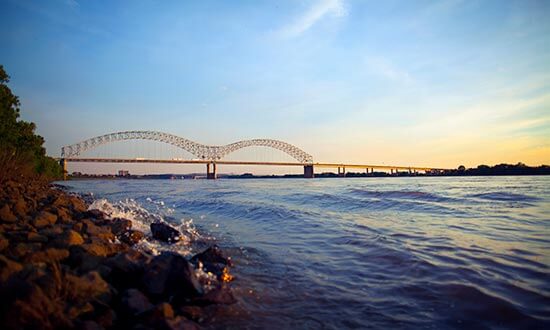Hernando de Soto Bridge in Arkansas