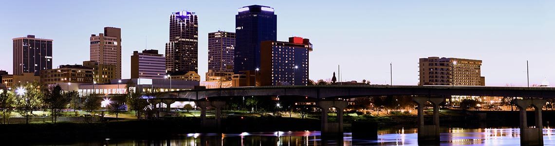 Skyline in Little Rock, Arkansas