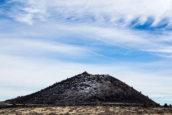 Lava Beds cinder cone in CA