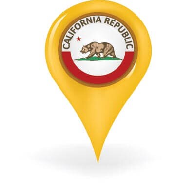 california map pin