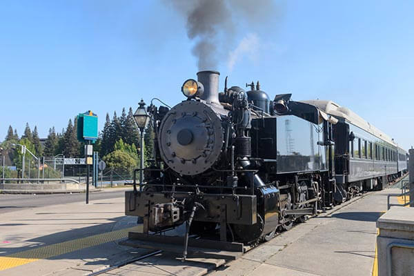 Old Sacramento Train in CA