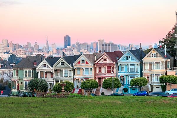 Painted Ladies in San Francisco, CA