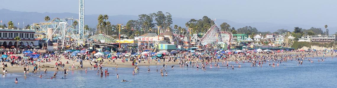Santa Cruz, CA boardwalk and amusement park