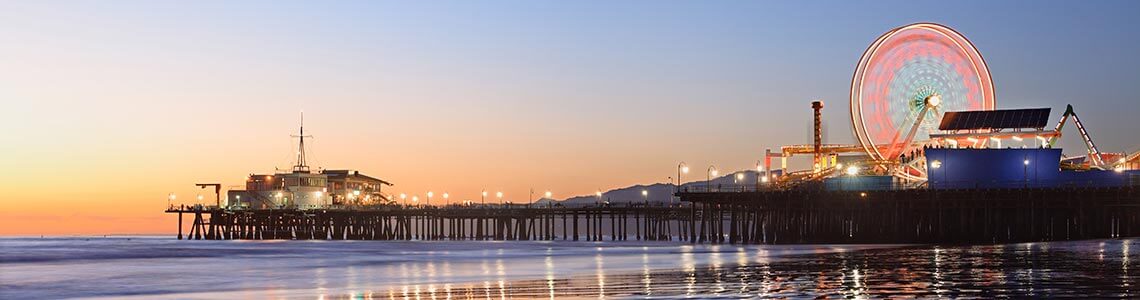Santa Monica Pier in Southern California