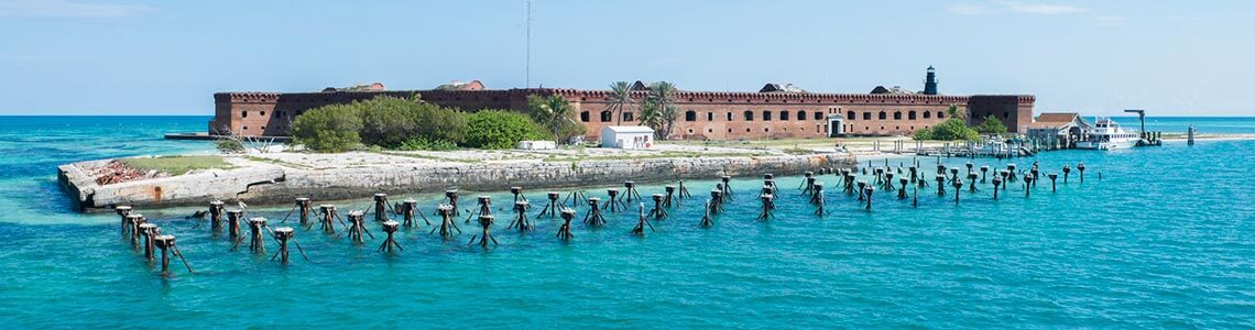 Fort Jefferson at Dry Tortugas National Park in FL