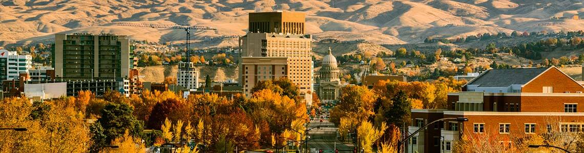Boise, Idaho in the fall