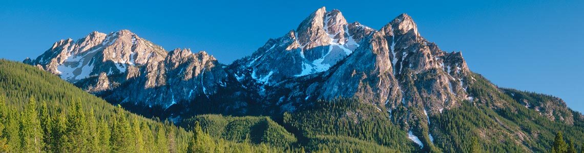 Sawtooth range in Idaho