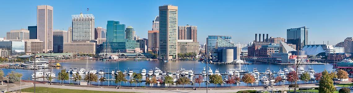 Baltimore Inner Harbor in Maryland