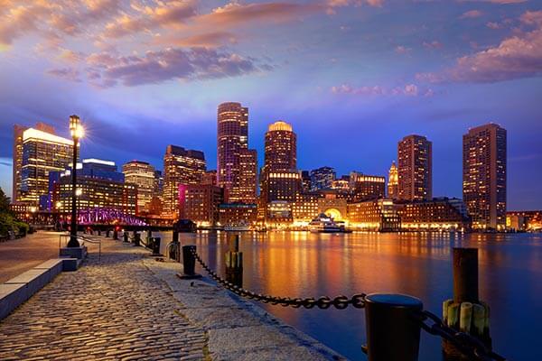 Boston Skyline in Massachusetts