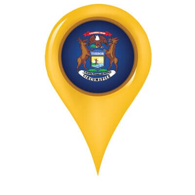 michiganmap pin