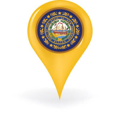 New Hampshire Map Pin