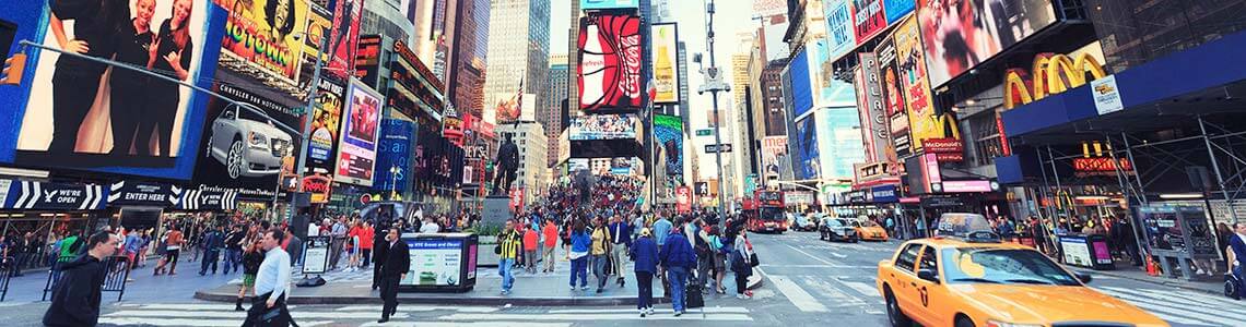 Broadway Theater District in New York