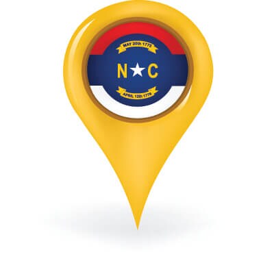 North Carolina Map Pin