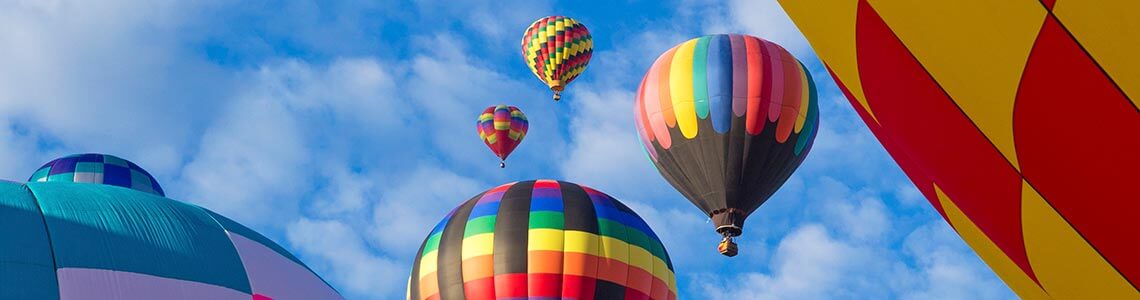 Hot air balloon ride in Ohio