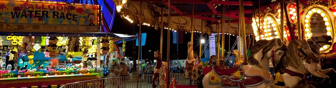 Ohio State Fair at night