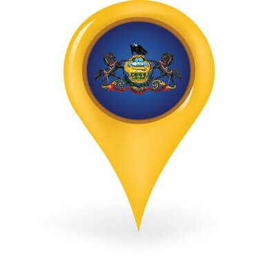 Pennsylvania Map Pin