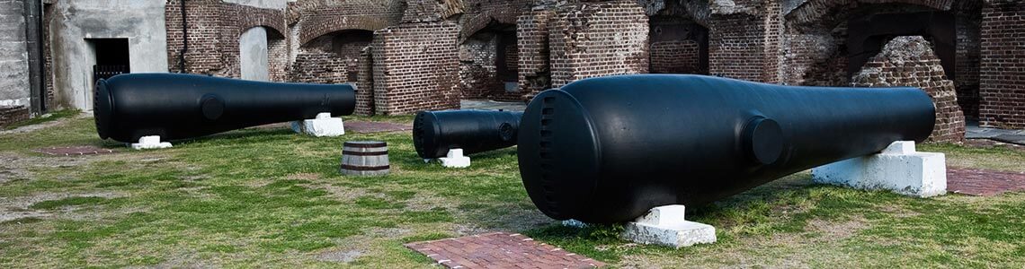 Cannon at Fort Sumter