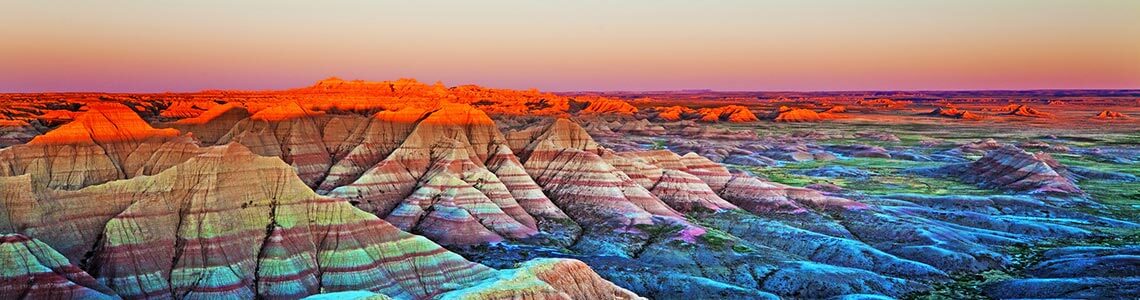 Sunset at The Wall, Badlands National Park, SD