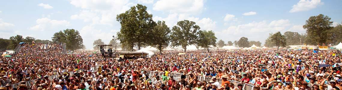 Fans enjoying a music festival in Tennessee
