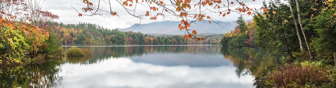 Waterbury Reservoir in Vermont