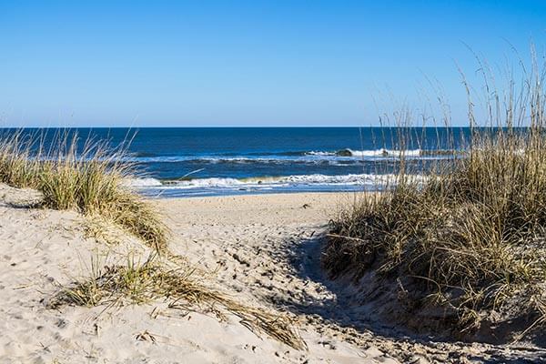 Coastal beach in Virginia