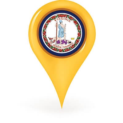 virginia map pin