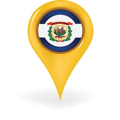 West Virginia Map Pin