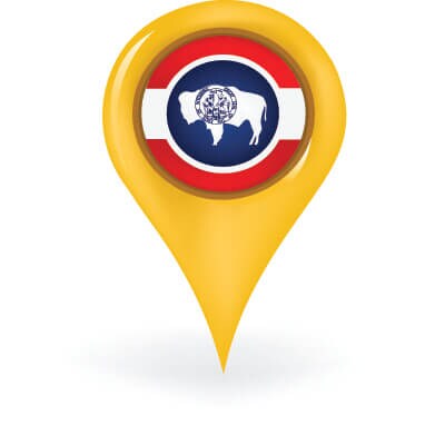 Wyoming Map Pin